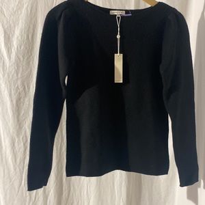 🎁 100% Cashmere Rebecca Taylor Long Sleeve, Sculpted Pullover Sweater